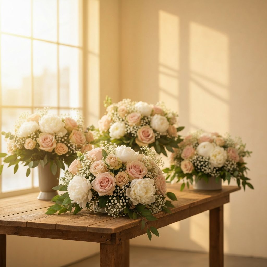 Assorted bouquet arrangements